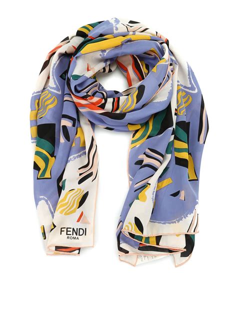 fendi foulard scarf|Fendi designer silk scarf.